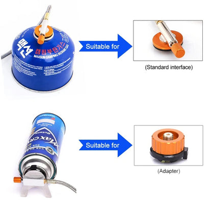 Camping Gas Stove Portable Folding Outdoor Backpacking Stove Tourist Equipment for Cooking Hiking Picnic 3500W
