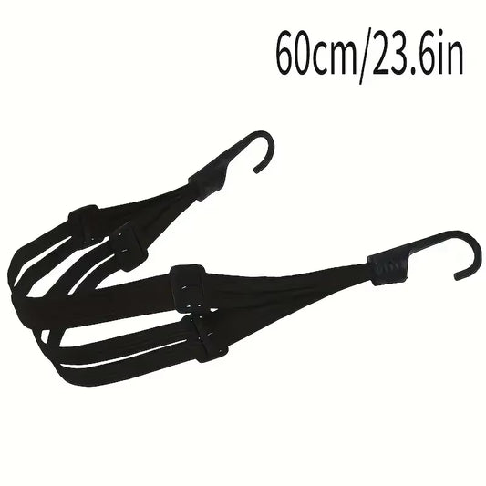 1Pc Motorcycle Elastic Suitcase with Safety Hook-Versatile Helmet Mesh Gear Transport Durable and Sleek for Daily Travel