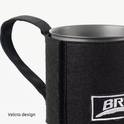 BRS 61 Jet Boil Camping Pot Stove with Heat Exchanger Portable Gas Stove Quick Burn Coffee Cup Furnace Backpacking Camp Burner