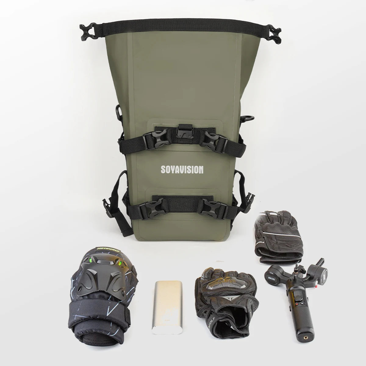 Motorcycle Bumpers Bag Waterproof Motorcycle Side Frame Bag Motorcycle Crash Bar Bag Mounting Base