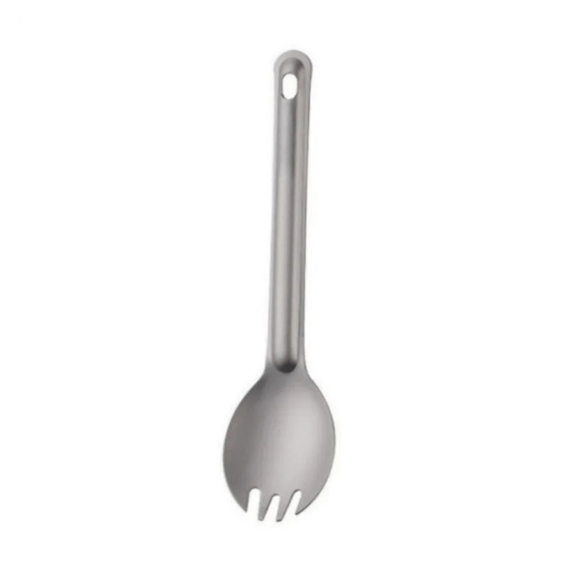 Titanium Camping Spork Spoon Portable Lightweight Outdoor Utensil for Picnic Camping Hiking Camping Equipment