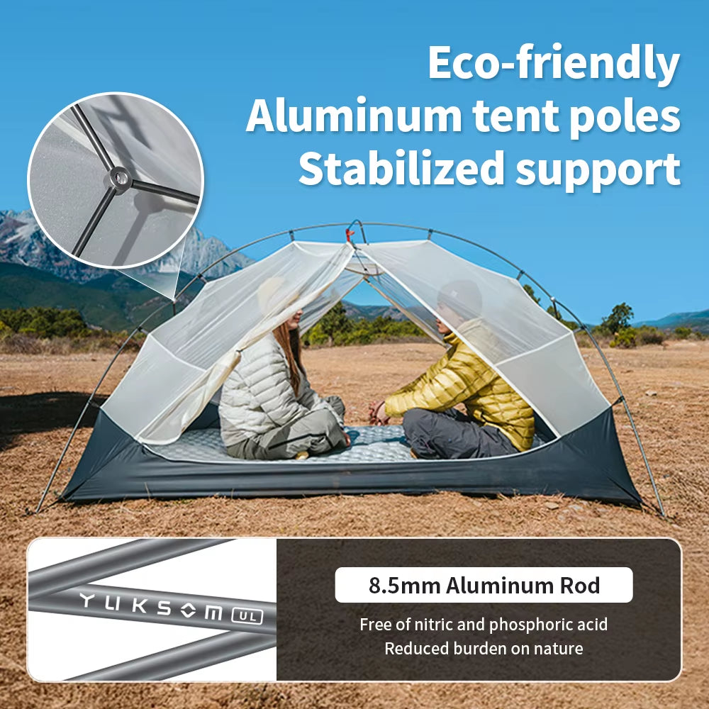 Mongar UL PRO 1-3 People Tent 20D Ultralight Travel Waterproof Hiking Survival Outdoor Camping Portable Sun Shelter