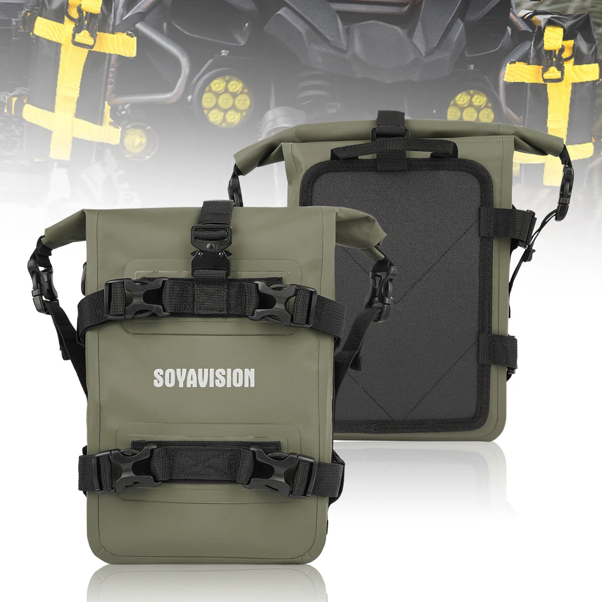 Motorcycle Bumpers Bag Waterproof Motorcycle Side Frame Bag Motorcycle Crash Bar Bag Mounting Base
