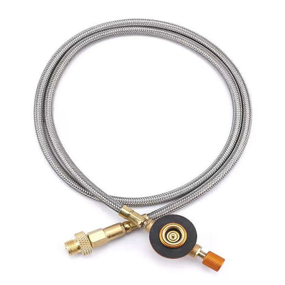 Outdoor Camping Stove Butane Gas Adapter Split Stove Converter Connection Hose Outdoor Cooking Camping Equipment Accessories