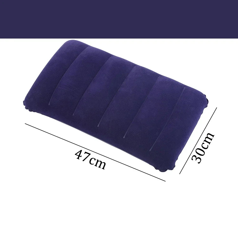 Air Cushion Pillows Outdoor Camping Folding Square Lnflatable Pillows Travel Backrest Plane Head Rest Pillow Camping