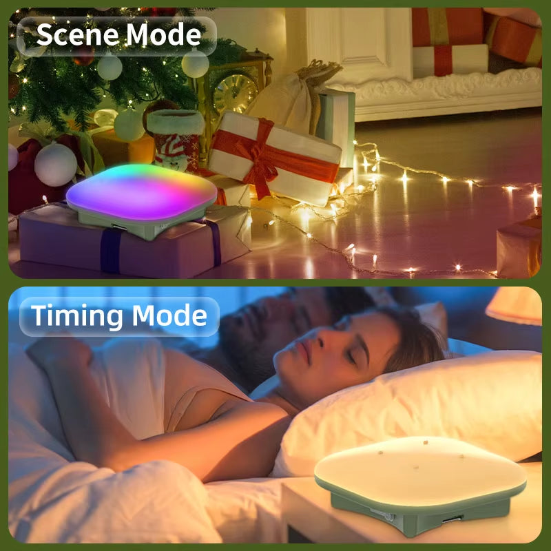 Camping Lantern Rechargeable Smart Light Bluetooth Control by Tuya APP Music Sync RGB LED Tent Lighting 13500Mah Outdoor 80W