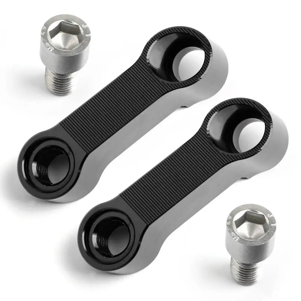 Motorcycle Mirror Extenders Motorcycle Rearview Adapter Mirror Riser Extender Black Motorcycle Rearview Mirror Extenders