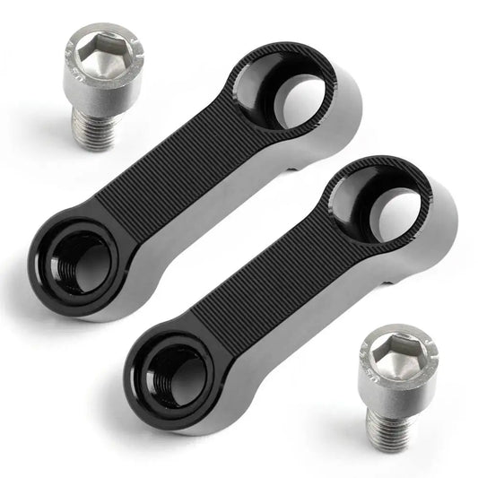 Motorcycle Mirror Extenders Motorcycle Rearview Adapter Mirror Riser Extender Black Motorcycle Rearview Mirror Extenders