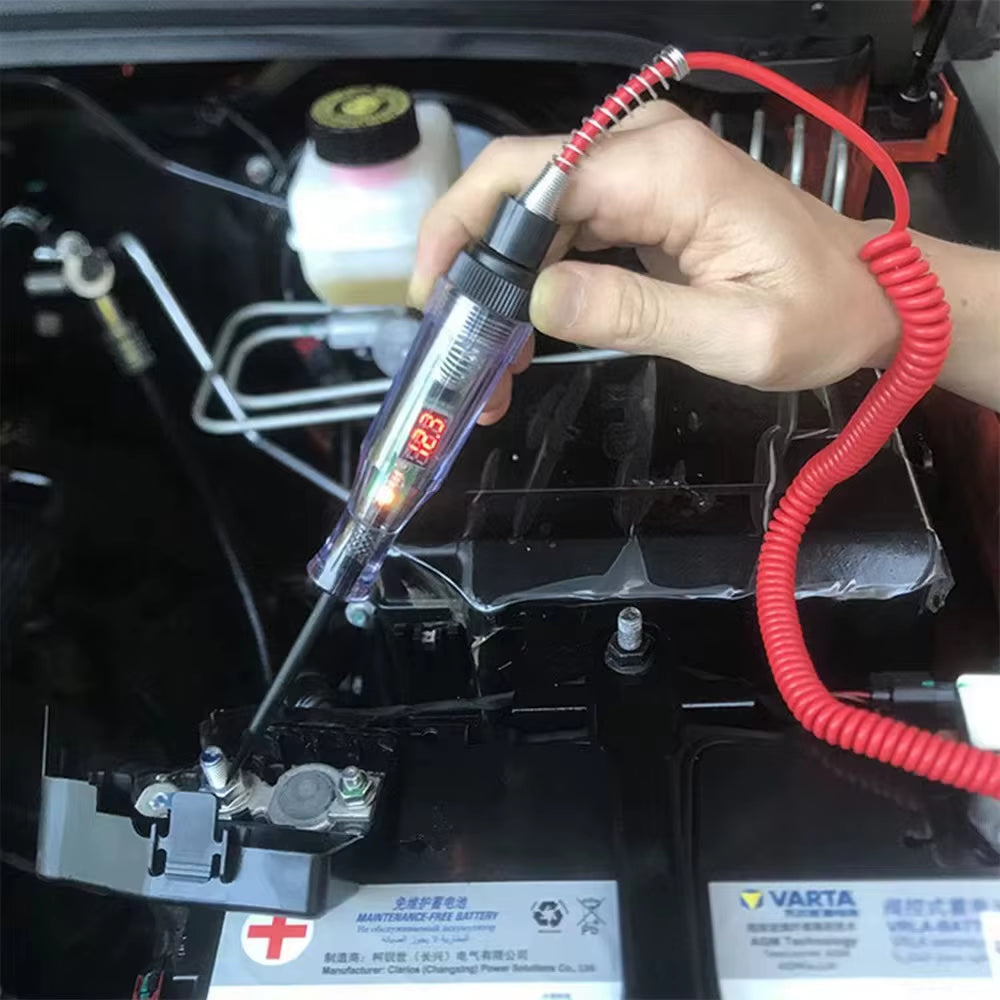 Car Truck Voltage Circuit Tester 6V 12V 24V Auto Car Diagnostic Probe Test Pen Light Bulb Electric Measuring Pen Repair Tools