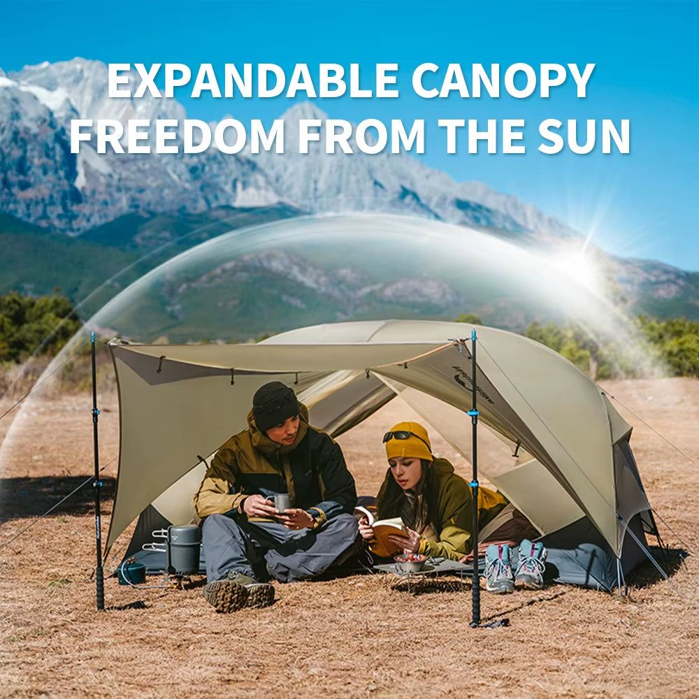 Mongar UL PRO 1-3 People Tent 20D Ultralight Travel Waterproof Hiking Survival Outdoor Camping Portable Sun Shelter