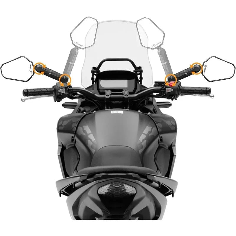 For 390 790 890 ADV Adventure Motorcycle West Wind Rearview Mirror ADVENTURE MIRROR KIT Foldable Mirrors Ball Stud With