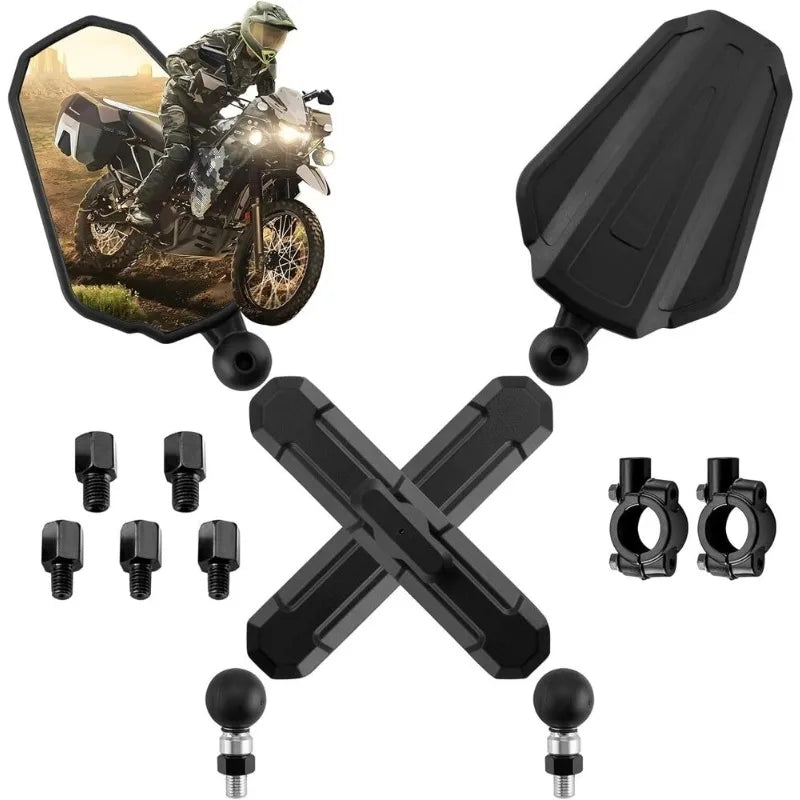 For 390 790 890 ADV Adventure Motorcycle West Wind Rearview Mirror ADVENTURE MIRROR KIT Foldable Mirrors Ball Stud With