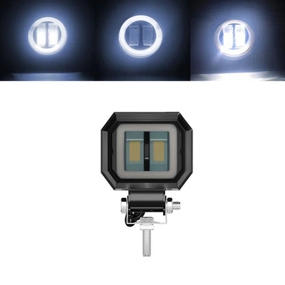 Motorcycle Headlights round Angel Eye Additional Motorcycle Led Lights Spotlights Auxiliary Fog Lights Motorcycle Accessories
