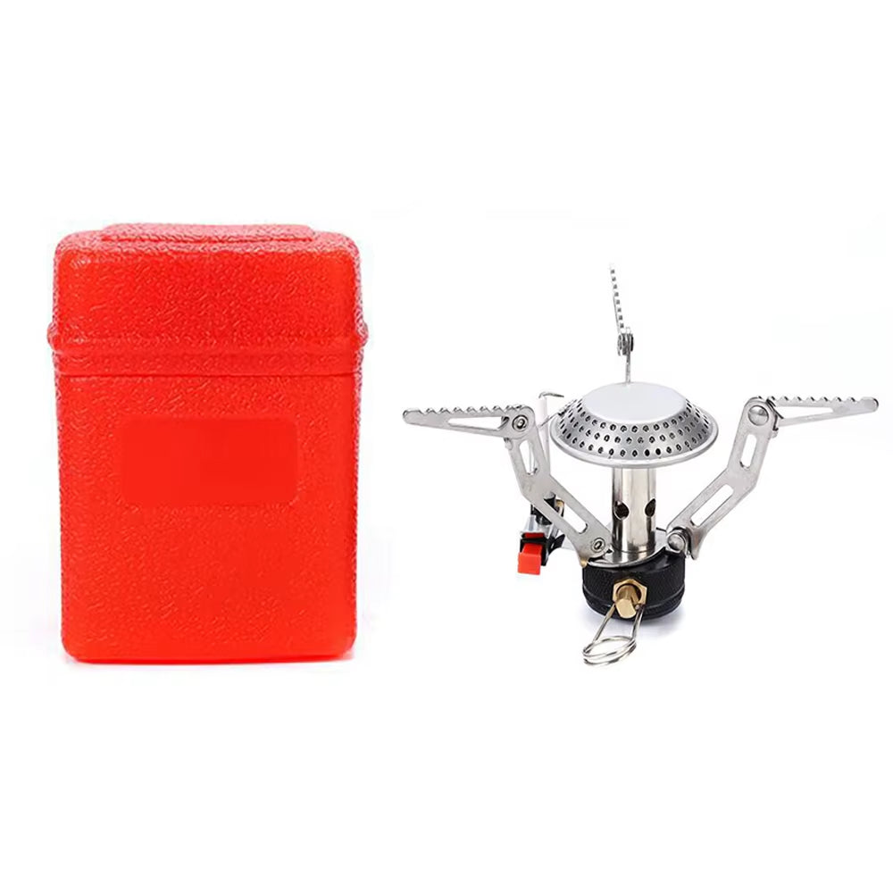 Ourdoor Camping One-Piece Gas Stove Heater Tourist Burner Foldable Outdoor Picnic Kitchen Equipment Supplies Survival Furnace
