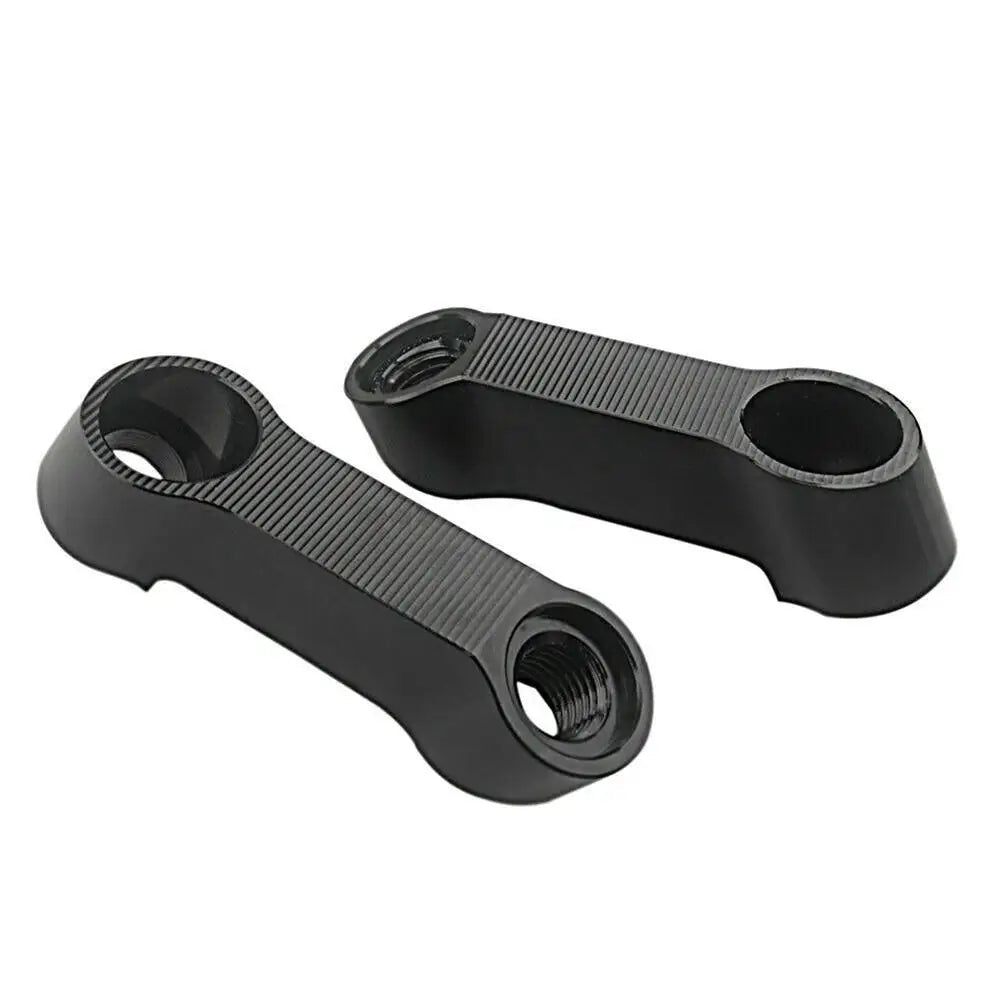 Motorcycle Mirror Extenders Motorcycle Rearview Adapter Mirror Riser Extender Black Motorcycle Rearview Mirror Extenders