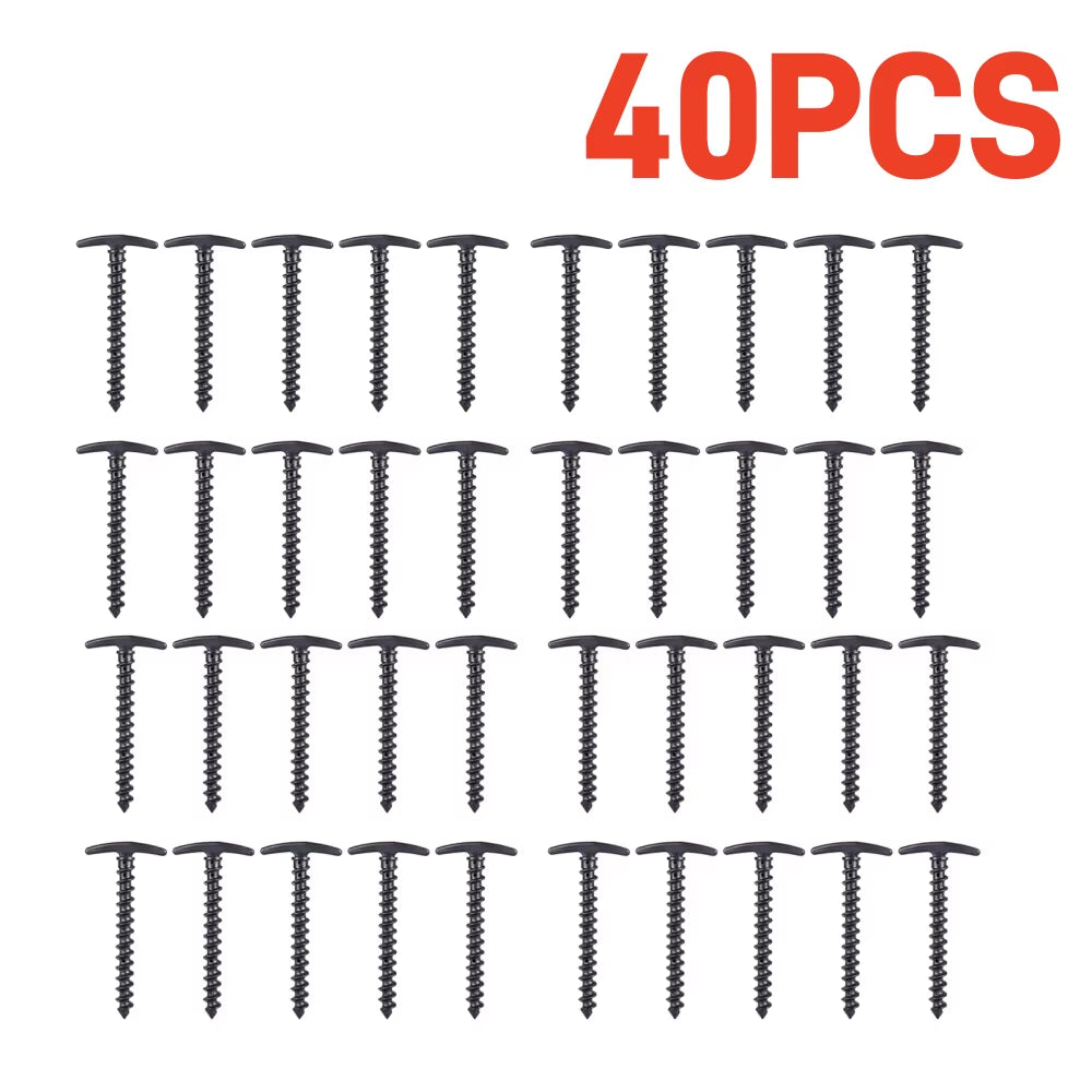 10Pcs/Pack Tent Pegs Ground Nails Outdoor Camping Peg Screw Anchor Stakes Hiking Tent Pins Windproof Tent Accessories 14.5X7Cm