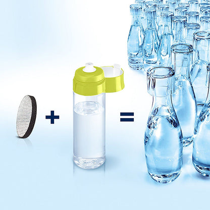 BRITA Fill + Go Vital Water Bottle 0.6L with Microdisc Filter Cartridges