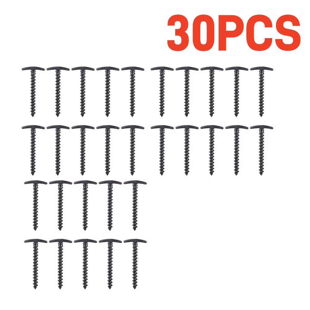 10Pcs/Pack Tent Pegs Ground Nails Outdoor Camping Peg Screw Anchor Stakes Hiking Tent Pins Windproof Tent Accessories 14.5X7Cm