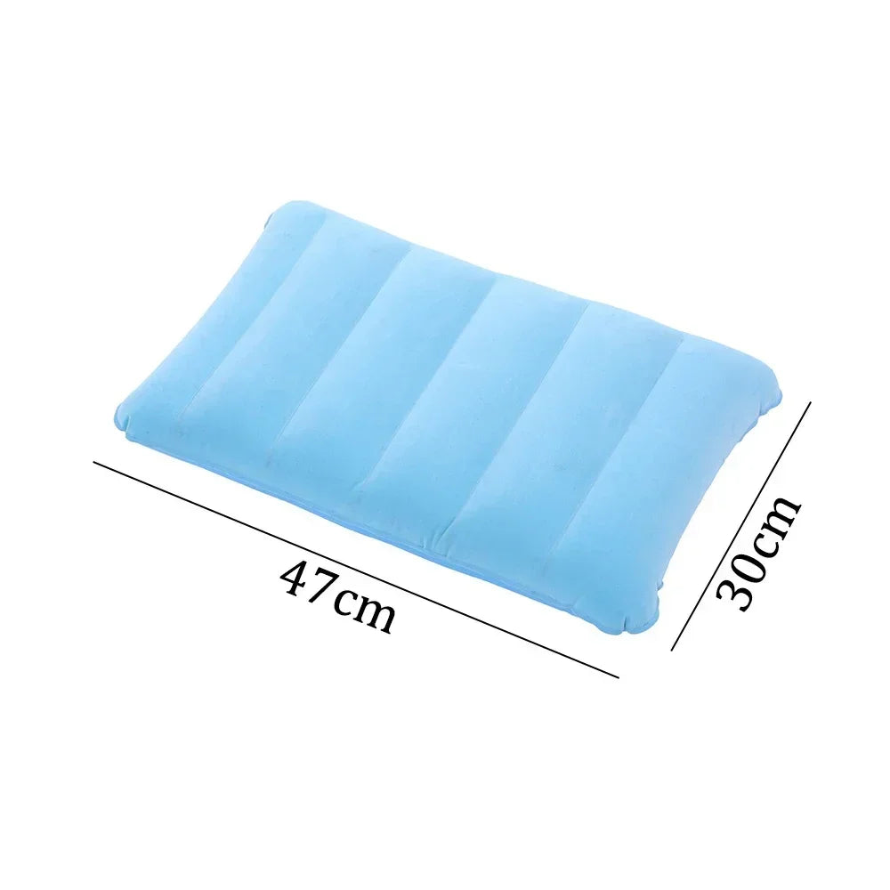 Air Cushion Pillows Outdoor Camping Folding Square Lnflatable Pillows Travel Backrest Plane Head Rest Pillow Camping