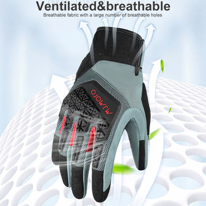 MJMOTO Dirt Bike MTB Bicycle Gloves Motorcycle Adventure Touring Ventilated Gloves Genuine CE Certified Motorbike Racing Glove