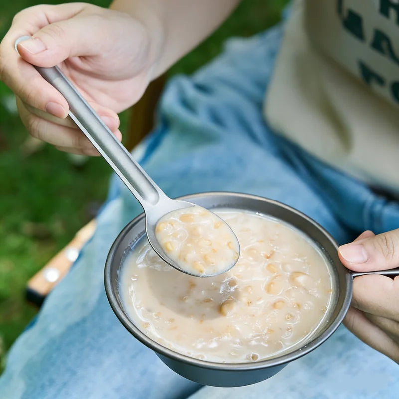 Titanium Camping Spork Spoon Portable Lightweight Outdoor Utensil for Picnic Camping Hiking Camping Equipment