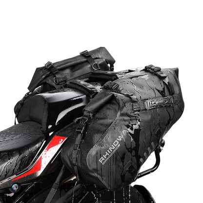 Rhinowalk 28 Liter Waterproof Pannier Bag for Motorcycle Adventure High Quality Motorbike Saddle Drypack-Pair